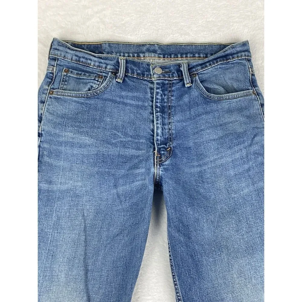 Levi's 550 Straight Leg Denim Jeans Mens Blue Size 34x32 (32x31 Measured)‎